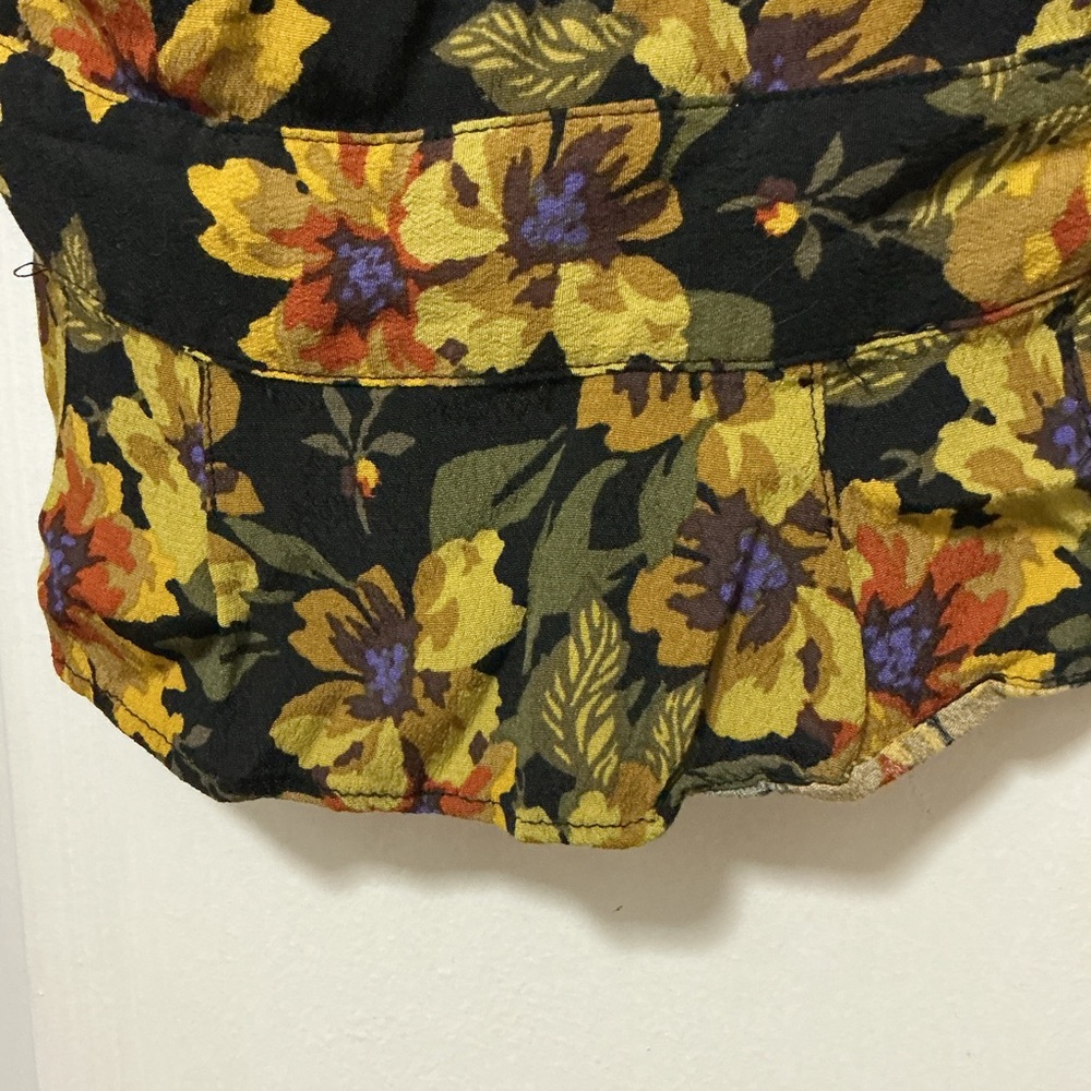 Free People Ariana Floral Crop top features long Size 4 Great conditions - Picture 4 of 7